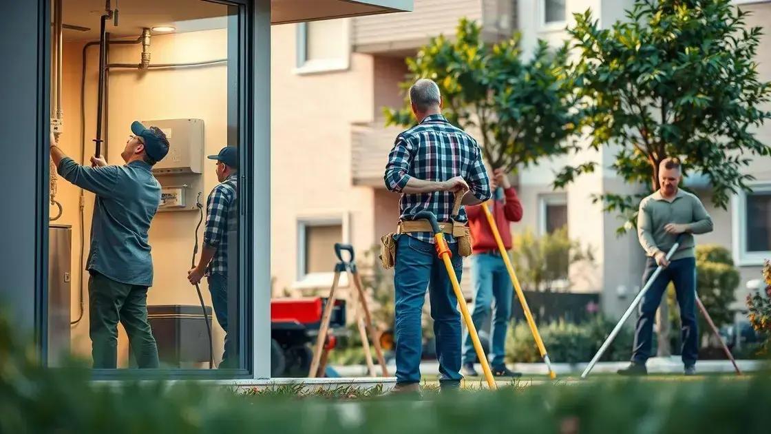 Principais atividades de manutenção imobiliária